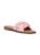 color BLUSH, Olivia Miller | Selysette Studded Crossover Sandals