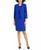 颜色: Celeste Blue, Le Suit | Women's Crepe Open Front Jacket & Crewneck Sheath Dress Suit Set, Regular & Petite