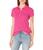 商品Nautica | Women's 5-Button Short Sleeve Cotton Polo Shirt颜色Leis Pink