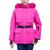 商品Michael Kors | Women's Belted Hooded Faux-Fur-Trim Puffer Coat颜色Azalea