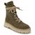 color Light Olive Suede, Kenneth Cole | Women's Radell Lace-Up Lug Sole Combat Boots