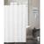 颜色: White, Dainty Home | Natural Tassels Shower Curtain, 72" x 70"