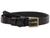 商品Madewell | Leather Crisscross Skinny Belt颜色True Black