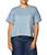 商品Calvin Klein | Women's Short Sleeve Cropped Logo T-Shirt颜色Blue Nile