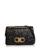 color Nero Black/Gold, Salvatore Ferragamo | Large Gancio Quilting Shoulder Bag