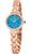 Lola Rose | Lola Rose Dainty Watch for Women: Rose Gloden Watch, Genuine Stainless Steel Strap, Wrapped by Stylish Gift Box - Vintage Present for Small Wrists, 颜色Rose Gold/Blue