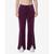 商品Marc New York by Andrew Marc | Women's Full Length Velvet Vented Pants颜色Eggplant
