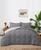 颜色: Dark Gray, Light Gray, UNIKOME | Lightweight Quilted Reversible Down Alternative Comforter Set, 3 Piece