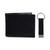 商品Calvin Klein | Men's RFID Slimfold Wallet & Key Fob Set颜色Black