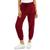 color Maroon Crush, Planet Gold | Juniors' High-Rise Sherpa Jogger Pants