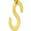 颜色: Gold-S, ADORNIA | Crystal & Paper Clip Chain Initial Bracelet