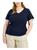 Tommy Hilfiger | Plus Womens Cotton V-Neck T-Shirt, 颜色navy