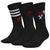 color Black/White, Adidas | adidas Originals City 3 Pack Crew Socks - Men's