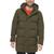 商品Calvin Klein | Men's Long Stretch Quilted Puffer Jacket颜色Olive