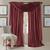 颜色: Red, Elrene Home Fashions | Athena 52" x 84" Crinkled Curtain Panels, Pair with Scarf Valance