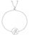 颜色: A, Macy's | Diamond Accent Initial Bolo Bracelet in Silver-Plate