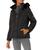 商品Calvin Klein | Women's Quilted Down Jacket with Removable Faux Fur Trimmed Hood颜色Black