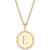 商品第5个颜色E, Sarah Chloe | Initial Medallion Pendant Necklace in 14k Gold-Plated Sterling Silver, 18"