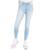 color Samantha, Celebrity Pink | Juniors' Curvy Mid-Rise Distressed Skinny Jeans