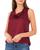 color Crisp Merlot, Vince Camuto | Cowl Neck Sleeveless Top