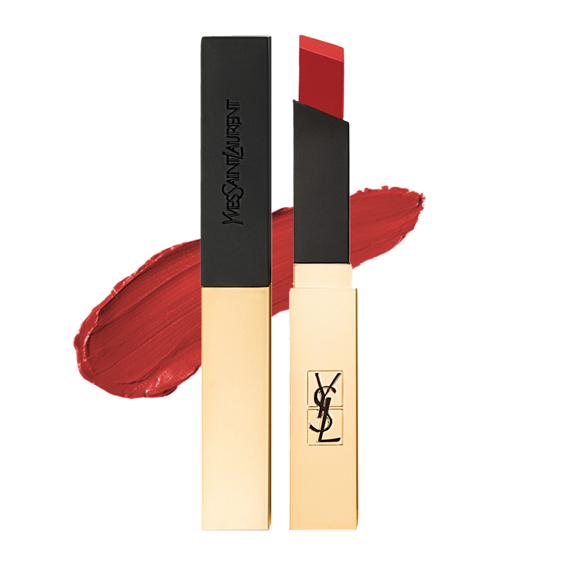 颜色: #23, Yves Saint Laurent | 圣罗兰YSL小金条丝绒哑光细管口红唇膏