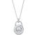 商品Michael Kors | Sterling Silver Mother of Pearl Lock Pendant Necklace颜色Silver