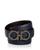 color Blue Marin, Salvatore Ferragamo | Men's Double Gancini Buckle Leather Belt