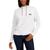 商品Tommy Hilfiger | Tommy Hilfiger Womens Dropped-Shoulder Ribbed Trim Hooded Sweatshirt颜色Bright White