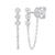 颜色: white, Sabrina Designs | 14k Gold & Diamond Chain Dangle Earrings