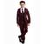 商品第2个颜色Burgundy, Perry Ellis | Big Boy's 5-Piece Shirt, Tie, Jacket, Vest and Pants Solid Suit Set