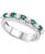 颜色: Emerald, Macy's | Lab-Grown Emerald (1/3 ct. t.w.) & Lab-Grown White Sapphire (5/8 ct. t.w.) Stack Band in Sterling Silver (Also in Lab-Grown Ruby & Lab-Grown Sapphire)