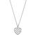 商品Michael Kors | Sterling Silver Open Heart Pendant Necklace Available in Silver 14K Rose-Gold Plated or 14K Gold Plated颜色Sterling Silver