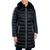 商品Michael Kors | Women's Faux-Fur-Collar Down Puffer Coat颜色Black