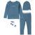Calvin Klein | Baby Boys or Girls Organic Cotton Layette, 4 Piece Set, 颜色Blue