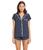 Eberjey | Frida - The Whip Stitch Short PJ Set, 颜色Night Shadow Blue/Ivory