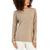 商品Karen Scott | Women's V-Neck Front-Cable Sweater, Created for Macy's颜色Chestnut Heather