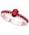 颜色: Ruby, Macy's | Emerald Oval & Round Milgrain Beaded Ring (1 ct. t.w.) in 14k Gold-Plated Sterling Silver (Also in Ruby & Sapphire)