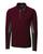 Cutter & Buck | Cutter & Buck Traverse Colorblock Stretch Quarter Zip Mens Pullover, 颜色bordeaux