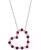 颜色: Ruby, Effy | EFFY® Sapphire & Diamond (1/20 ct. t.w.) Open Heart 18" Pendant Necklace in Sterling Silver (Also available in Ruby and Emerald)