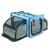 颜色: blue, Pet Life | Pet Life  'Capacious' Dual-Sided Expandable Spacious Wire Folding Collapsible Lightweight Pet Dog Crate Carrier House