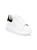 color WHITE BLACK, Alexander McQueen | Kid's Oversized Lace-Up Leather Sneakers
