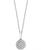 颜色: Sterling Silver, Effy | EFFY® Diamond Pavé Cluster 18" Pendant Necklace (1/10 ct. t.w.) in Sterling Silver or 14k Gold-Plated Sterling Silver