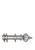 颜色: Satin Nickel, Rod Desyne | Decorative Traverse Rod with Rings Imperial Finial