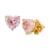 商品Kate Spade | Gold-Tone Stone Heart Stud Earrings颜色White