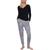 商品Tart | Tart Collections Zuri Women's Printed French Terry Loungewear Jogger Pants颜色Gray Leopard