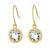 商品Giani Bernini | Fine Crystal 6mm Bezel Drop Earrings in Sterling Silver颜色Gold