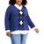 商品Tommy Hilfiger | Tommy Hilfiger Womens Plus Argyle Layered Pullover Sweater颜色Denim Heather Multi