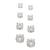 商品第1个颜色Sterling Silver, Giani Bernini | Cubic Zirconia Stud Set in 18k Gold over Sterling Silver