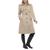 商品第2个颜色Stone, London Fog | Women's Petite Hooded Belted Water-Repellent Trench Coat