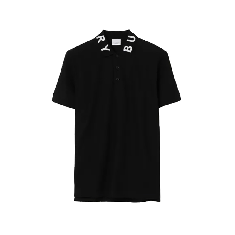 Burberry | 【现货】博柏利23新款 男士徽标棉质短袖Polo衫（五色可选）, 颜色黑色